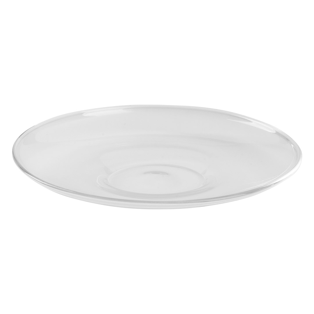 PIGNA MIDI, set od dve staklene šolje sa tacnama za cappuccino sa dvostrukim zidom. SKU: 000_44184