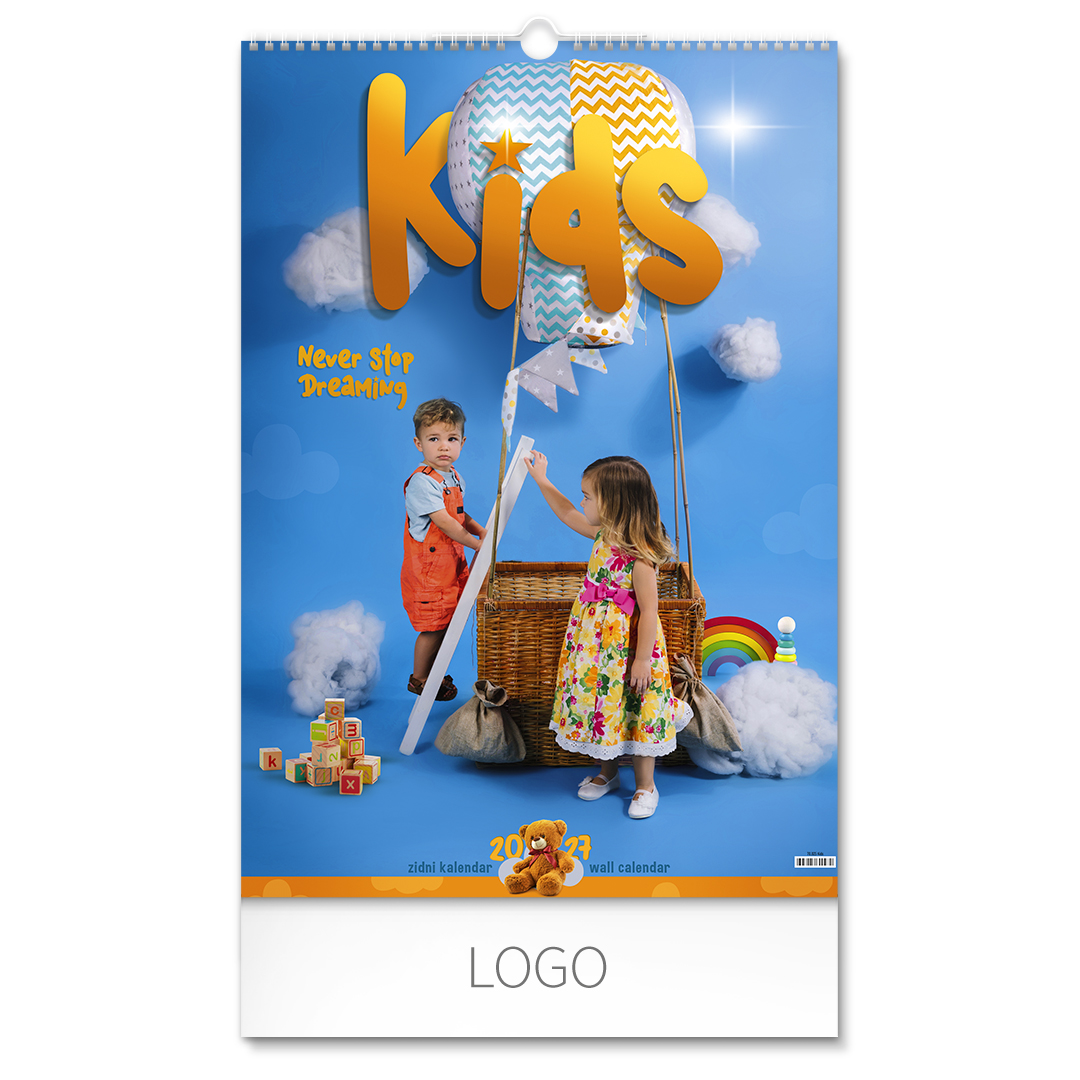 KIDS, zidni kalendar: 7 listova, dvomesečni. SKU: 70025